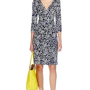 DVF New Julian Two Wrap Dress Pottery Flower Small